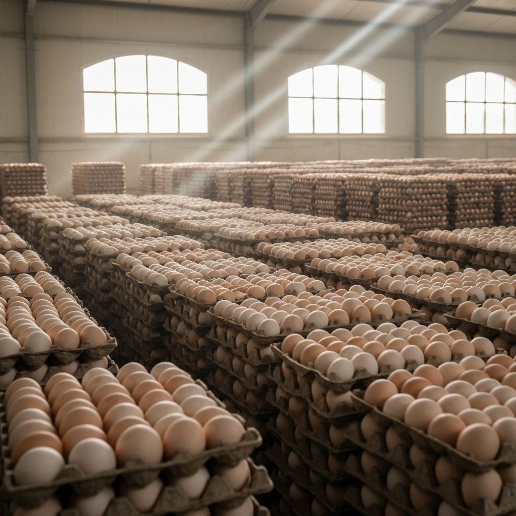 Telur di gudang